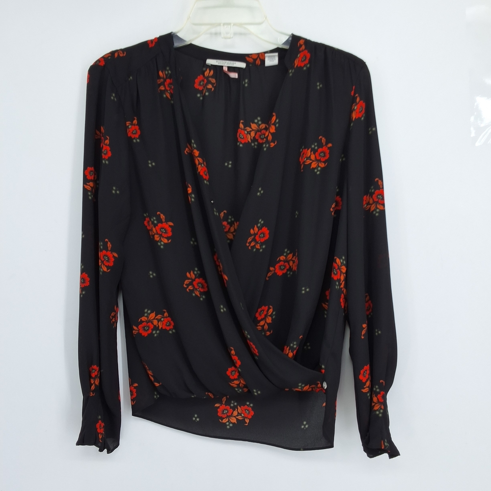 Scotch & Soda Small Black and Red Floral Blouse